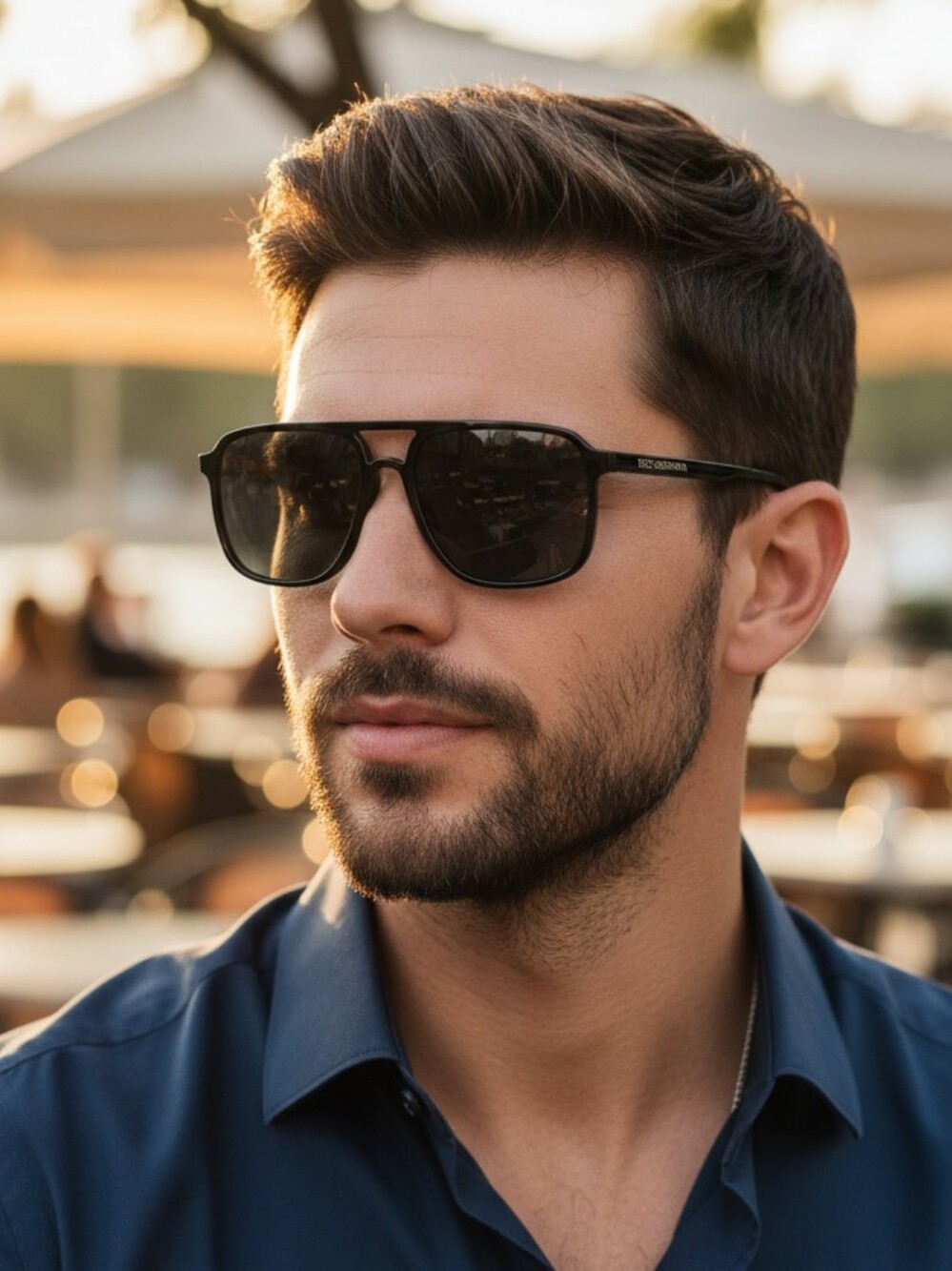 Dolce & Gabanna Pilot Sunglasses Men - Picture 1 of 14